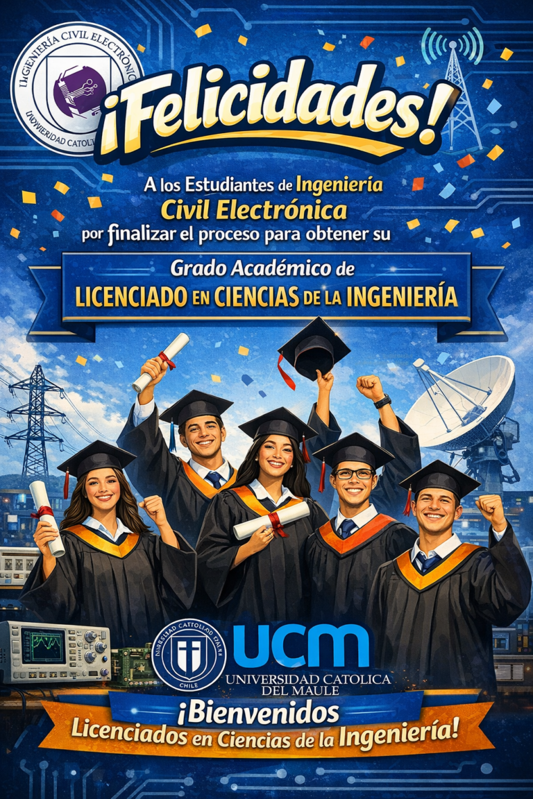 Estudiantes de Ingeniería Civil Electrónica finalizan proceso para obtener su grado académico de Licenciado en Ciencias de la Ingeniería